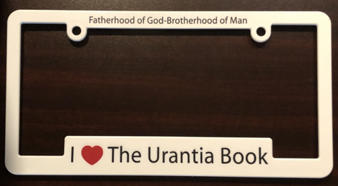 License Plate Holder – "I ❤️ The Urantia Book"