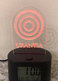 Desk Lamp (Small 6" x 3") Digital Clock LED – "Urantia"