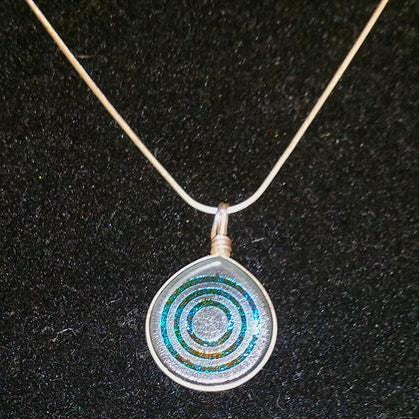 Necklace – "Urantia" Dichroic Glass Pendant