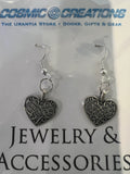 Earrings – Faith Charms Silver–Tone French Wires