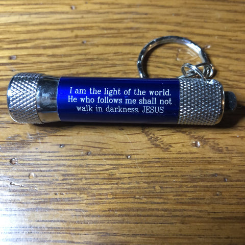 Keychain Flashlight – "Light Of The World"
