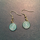 Earrings – "Urantia" Cloisonne French Wires