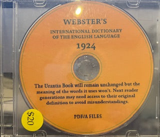CD – "International Dictionary of the English Language 1924" by Webster's