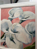 Oil Painting by Linda Buselli – Calla Lillies on Pink