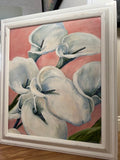 Oil Painting by Linda Buselli – Calla Lillies on Pink