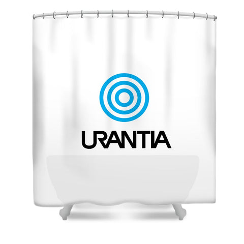Urantia Word Logo Black - Shower Curtain