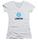 Urantia Word Logo Black - Women's V-Neck