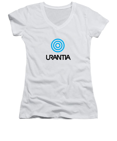 Urantia Word Logo Black - Women's V-Neck