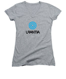 Urantia Word Logo Black - Women's V-Neck