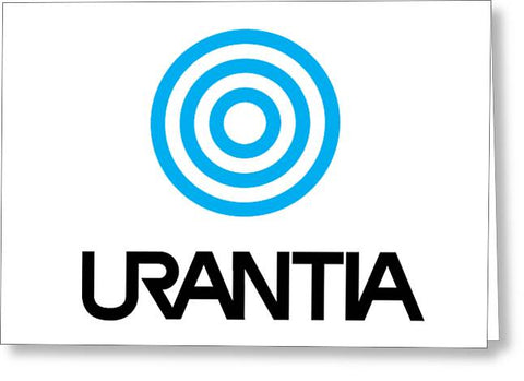 Urantia Word Logo Black - Greeting Card