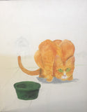 Oil Painting by Linda Buselli – Cat Pouncing