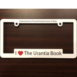 License Plate Holder – "I ❤️ The Urantia Book"