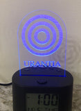 Desk Lamp (Small 6" x 3") Digital Clock LED – "Urantia"