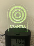 Desk Lamp (Small 6" x 3") Digital Clock LED – "Urantia"