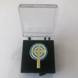 Lapel Pin – "Urantia Unity Cross" Gold-Tone Cloisonné
